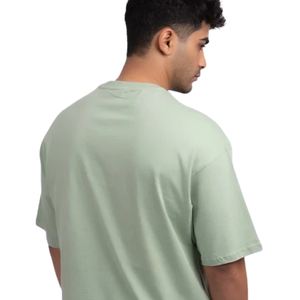 T-shirt Homme Oversize Col Rond Manches Courtes Épaules Tombantes Coupe Décontractée Streetwear Minimaliste Décontracté Vente en Gros Personnalisé T-shirt Tendance - Product Image 4