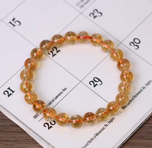 AAAA Natural Citrine 8mm Round Beaded Stretch <b>Bracelet</b> Healing <b>Crystal</b> Gemstone <b>Bracelet</b> Lucky Wealth Abundance Energy Jewelry - Product Image 4