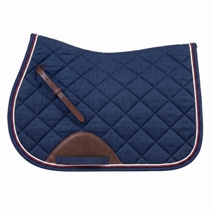 Almohadilla de Silla de Montar Acolchada Azul Marino para Equitación, Salto y Doma, con Parches de Algodón, Transpirable, Absorbente de Impactos, Duradera, Personalizable OEM ODM - Product Image 1