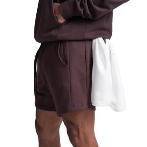 Custom Logo <b>Men's</b> Summer French Terry Jogger Cargo <b>Shorts</b> Casual Cotton Sweat Drawstring Solid Knitted Fleece for Running - Product Image 5