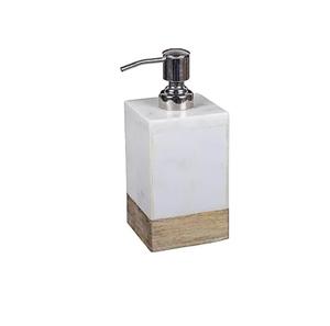 Dispensador de Jabón Líquido de Mármol Negro Grande para Encimera, Botella con Bomba, Antioxidante, Antifugas, Soporte Metálico Independiente - Product Image 6