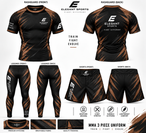 3 piece BJJ Rash Guard with <b>mma</b> <b>shorts</b> <b>mma</b> legging Boxing Fitness Training Compression Muay Thai Jitsu <b>MMA</b> Suits custom design - Product Image 2