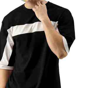 เสื้อยืดโอเวอร์ไซส์ทรงเทอร์รี่เนื้อหนาสำหรับผู้ชายทรงปกติ ดีไซน์ทันสมัย เสื้อยืดโอเวอร์ไซส์สตรีทแวร์แบบเรียบๆ สั่งทำได้ - Product Image 5