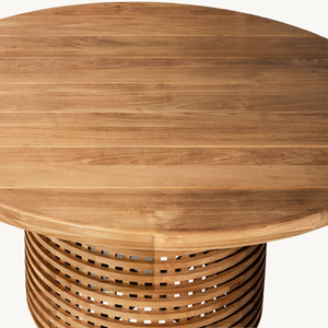 Mesa circular más vendida, ideal para restaurantes, con una forma estética moderna, hecha de madera seleccionada. - Product Image 3