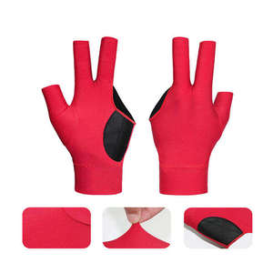 Gants de snooker professionnels respirants à trois doigts pour le billard et les sports de billard - Product Image 6