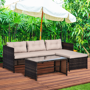 Patio Furniture Set with Pieces for Garden Decor - Product Image 1