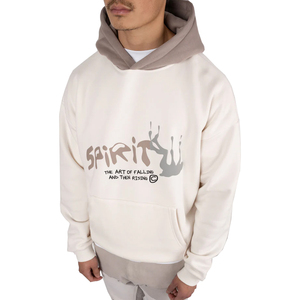 Sweat à capuche décontracté pour homme, coupe oversize, imprimé en relief, en molleton de coton épais, style streetwear, coupe régulière, pour l'automne - Product Image 6