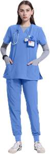 Conjunto de Uniformes Médicos de Estilo Moderno, Unisex, para Doctor, Enfermera, Hospital, Quirófano, Pantalones Jogger, Top, Logotipo Personalizado, Alta Calidad - Product Image 2