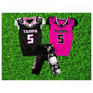 ชุดยูนิฟอร์มอเมริกันฟุตบอลสำหรับทีมเยาวชนแบบกำหนดเอง ขายส่งเสื้อซับลิเมชั่นเปล่า ผ้าทวิลล์ ชุดฝึกซ้อมอเมริกันฟุตบอล - Product Image 5