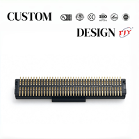 Konektor Papan ke Papan Pitch 0.8mm 2x8 Pin Dual Slot Socket H3.0 Tinggi Pasangan 4.0mm SMT untuk Modul Kontrol PCB