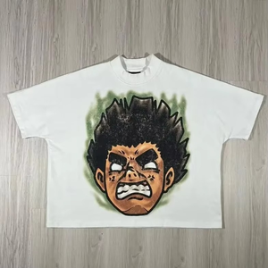 Breathable Bulk Clothes Custom t Shirt Digital Print Short Sleeve High Quality Oversized Boxy t Shirt for Men 100% Cotton - Product Image 3