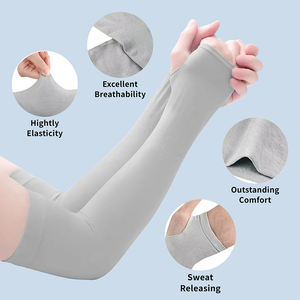 ปลอกแขนกีฬา ป้องกันรังสียูวี ระบายอากาศได้ดี ผ้าเย็นสบาย เหมาะสำหรับการวิ่ง ปั่นจักรยาน เดินป่า และกิจกรรมฟิตเนส - Product Image 5