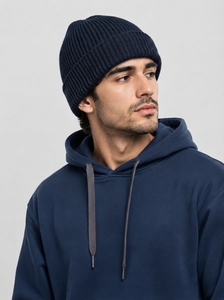 Gorro de Punto Acrílico Ligero y Cálido para Hombre, Gorro de Invierno Cómodo y a la Moda para Exteriores, Venta al Por Mayor - Product Image 5