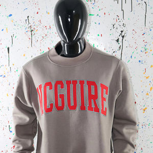 Sudadera con Capucha MC Guire Gris, Hilos Finos, Hecha a Medida, 100% Algodón, Cierre de Cremallera, Estilo Vintage para Hombre - Product Image 1