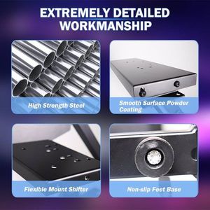 Adjustable Racing Wheel <b>Stand</b> G920 Steering Wheel <b>Stand</b> Shifter Mount Holder Fits Logitech G25 G27 Joysticks Game <b>Controllers</b> - Product Image 6