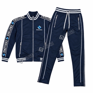 Ensemble de survêtement sportif réfléchissant à capuche pour femme, idéal pour la course, le jogging et l'entraînement, veste et pantalon athlétiques, vente en gros - Product Image 3