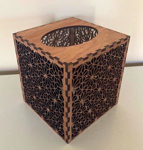 Wooden <b>Tissue</b> Napkin <b>Holder</b> Box Multi Purpose Storage Organizer For Napkin Paper Towels Dining Table <b>Kitchen</b> Home - Product Image 4