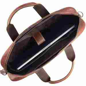 Latest Design Leather 50-70L Laptop and <b>Tablet</b> Holder Office Shoulder <b>Bags</b> Handbag Crazy Business Travel Briefcase - Product Image 2