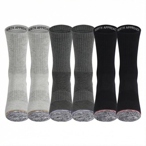 North Approach Athletic Crew <b>Socks</b> Solid Color Breathable <b>Running</b> <b>Socks</b> for Adults Spring Season - Product Image 1