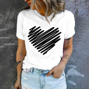 T-shirt en coton surdimensionné pour femme, impression de logo personnalisée de haute qualité, style décontracté, grande taille, personnalisable - Product Image 4