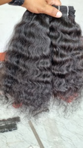 ผมต่อแบบหยิกเรมี่บริสุทธิ์จากอินเดียผมต่อแบบเส้นผมบริสุทธิ์บริสุทธิ์บริสุทธิ์ผมหยิกแบบเส้นเดียว100ก. จากอินเดีย - Product Image 2