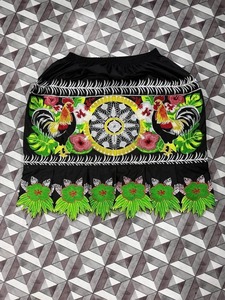 Island Fashion Romantic <b>Boho</b> Floral Plus Size A-Line Mini Pleated Flowy Embroidery Breathable High Street <b>Skirts</b> Natural Waist - Product Image 2