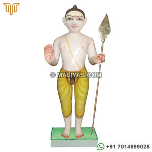 Marble karteya Murti | รูปเคารพหินอ่อนพรีเมี่ยมลอร์ด murugan กับ Vel สำหรับบ้านและวัด-maliyas - Product Image 1