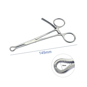 คีมจับกระดูกขนาดเล็กแบบพรีเมียม สแตนเลสสตีล สำหรับศัลยกรรมกระดูกและข้อ ใช้สำหรับยึดและจัดตำแหน่งเศษกระดูกขนาดเล็ก ใช้ซ้ำได้ ได้รับมาตรฐาน CE ISO - Product Image 1