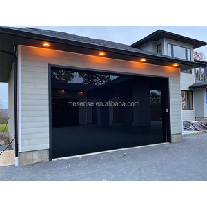 <span class=keywords><strong>Porte</strong></span> <span class=keywords><strong>de</strong></span> <span class=keywords><strong>garage</strong></span> pleine vue moderne américaine Portes <span class=keywords><strong>de</strong></span> <span class=keywords><strong>garage</strong></span> enroulées en aluminium et verre sans cadre noir - Product Image 6