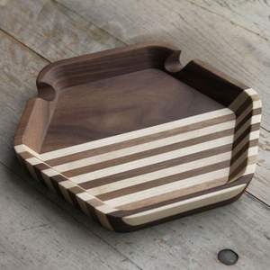 Plateau de service en bois artisanal exquis, design élégant, prix raisonnable, prix d'usine, fabriqué en Inde - Product Image 5