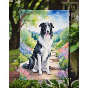 Borzoï printemps chemin multicolore jardin drapeau boîte aux lettres décoratif cour drapeau bannière pour Patio oeuvre pour parterres de fleurs - Product Image 3