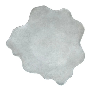 Mesa de Centro Redonda de Piedra Oscura con Base Metálica Geométrica, Mueble Moderno para Sala de Estar, Tamaño Personalizable, Duradero y Fácil de Limpiar - Product Image 1