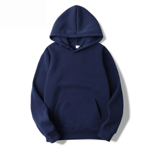 Sweat-shirt à capuche orange pour homme, coupe classique, en coton French Terry, décontracté, pour l'automne, avec poche - Product Image 2