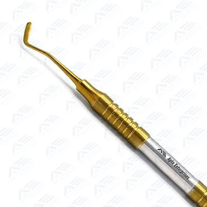 Instrument de restauration dentaire manuel en acier inoxydable de qualité supérieure pour composites, équipement dentaire CE, revêtement or-titane - Product Image 6