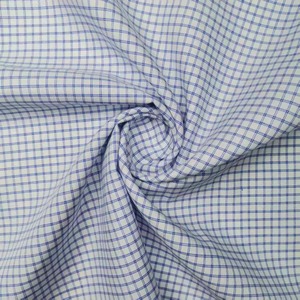 Tela Popelina a Cuadros 100% Algodón Teñida con Hilo, Suave, Resistente a las Arrugas, con Acabado de Amoníaco Líquido para Camisas Finas a Cuadros para Niños - Product Image 3