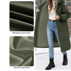 เสื้อแจ็คเก็ตพัฟเฟอร์ผ้าโพลีเอสเตอร์แฟชั่นสำหรับผู้หญิง ผลิตภัณฑ์คุณภาพดี มีกระเป๋า ดีไซน์คลาสสิก - Product Image 3