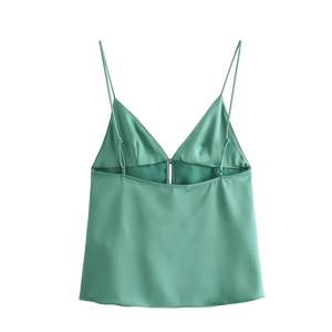 Top Halter Personalizado de Verano para Mujer, Cuello Redondo, con Tela de Lona de Spandex/Poliéster, Transpirable y de Secado Rápido - Product Image 4