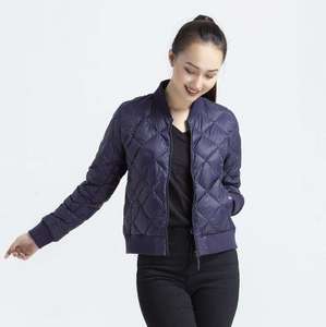 <b>Women</b> Quilted Bomber <b>Jacket</b> Lightweight Puffer Zipper Outerwear Slim Fit Warm <b>Packable</b> Winter Coat For Ladies - Product Image 3