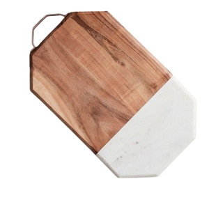 Wooden Chopping <b>Block</b> Rectangle <b>Shape</b> With Handle Natural Wood Kitchen Cutting Board Double Sided - Product Image 6