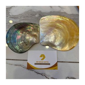 ชุดจานเปลือกหอยมุกสีดำและสีทองเรียบง่าย ของสะสมสำหรับจัดแสดง เหมาะสำหรับเสิร์ฟคาเวียร์ - Product Image 2