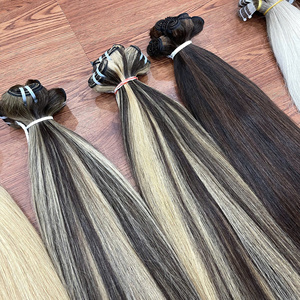 Extensions de cheveux humains vietnamiens colorés à trame droite, double épaisseur, multicolores, qualité supérieure, prêts à être expédiés - Product Image 5