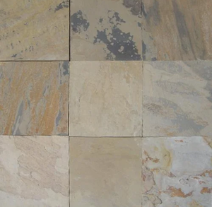Pierre d'ardoise naturelle indienne avec bords sciés pour revêtements de sol intérieurs et extérieurs, bardages muraux et applications décoratives - Product Image 2