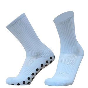 Chaussettes de yoga thermiques antidérapantes pour hommes, femmes, unisexes, longueur mi-mollet, antidérapantes, couleur unie, camel, vêtements de sport d'hiver - Product Image 3