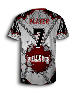 Custom sublimation red and grey Baseball Jersey generic Lightweight american Baseball Jersey Polyester Plus Size Baseball Jersey - Product Image 2