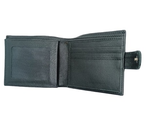 Stylish High Quality <b>Men's</b> Short Card Business <b>Wallet</b> Custom Designer Genuine Leather Fold Customized Logo Low MOQ Wholesale - Product Image 4