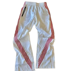 Custom Acid Wash Canvas Straight Lightweight High <b>Elastic</b> <b>Waist</b> Joggers Streetwear Casual Sportswear Side Stripes Sweat Pants - Product Image 4
