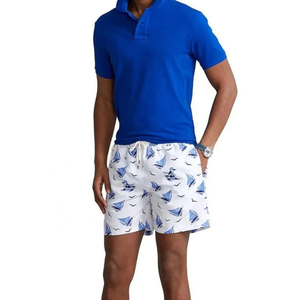Shorts de bain personnalisés en gros à imprimé floral numérique, style vintage sur le devant, taille élastique, polyester/coton, séchage rapide - Product Image 5