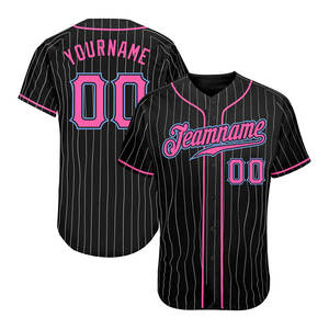 Customizable Unisex Baseball Jersey Soft Breathable Moisture Wicking Anti-bacterial <b>Mesh</b> Polyester Custom Design Shirt - Product Image 1