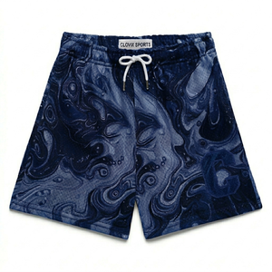 Shorts d'été pour hommes de qualité supérieure, doux, respirants, légers, à taille élastique, imprimés, confortables, pour la plage, vente en gros, vêtements décontractés - Product Image 4