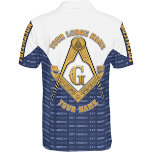 เสื้อโปโลฟรีเมสัน Royal Arch Masonry York Rite แบบสั่งทำพิเศษ คุณภาพสูง แขนสั้น สำหรับผู้ชาย - Product Image 5